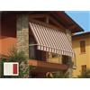 SANGIORGIO Tenda da sole da Esterno a Bracci Avvolgibile cm 300x250 per Porta colore a Righe Verde/Bianco - 3901