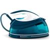 Philips Domestic Appliances Philips PerfectCare Compact Ferro da Stiro con Caldaia - 2400W, Colpo di Vapore 400g, Pressione 6,5 Bar, Tecnologia OptimalTEMP, Serbatoio 1,5 l, Bianco/Blu (GC7844/20)