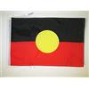 AZ FLAG S_1760 Bandiera Aborigena Australiana con Cordoncini, 45 x 30 Cm