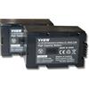vhbw 2x batteria compatibile con Hitachi PV-DV600, PV-DV600K, PV-DV700, PV-DV710, PV-DV800, PV-DV800K videocamera camcorder (1700mAh, 7,2V, Li-Ion)