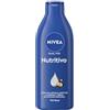 NIVEA Body Milk Nutritivo (1 x 250 ml), latte per il corpo che idrata per 72 ore, crema idratante per il corpo con olio di mandorle e acido ialuronico, per pelli secche