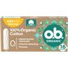 JOHNSON & JOHNSON SpA o.b. Organic Tamponi, Normal, 16 Tamponi da 50 G, White