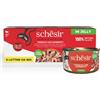 Schesir Cat Lattina in Gelatina Multipack 6x85G TONNETTO CON GAMBERETTI
