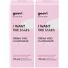 THE Good Vibes Company Srl Goovi Crema Viso Illuminante I Want The Stars - risparmia il 15% con codice: GOOVI15 Set da 2 2x50 ml basica