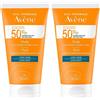 Avene Eau Thermale Avène Fluido SPF50+ 50ml - Protezione solare molto alta, viso 2x50 ml Soluzione