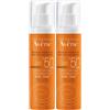 Avene (Pierre Fabre It. SpA) Eau Thermale Avène Trattamento Solare Anti-Età Colorato SPF 50+ 50ml - Protezione solare molto alta, viso Set da 2 2x50 ml Crema basica