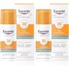 Eucerin Oil Control Sun Gel-Creme Tocco Secco SPF 30 50 ml 2x50 Crema solare