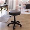 Arreditaly Sgabello Da Estetista Rotondo Con Ruote Sgabelli Manicure Pedicure Massaggio Fisioterapia Tatuaggi Sedia Girevole In Ecopelle Seduta Imbottita Altezza Regolabile da 44 a 56 Cm (Nero)...