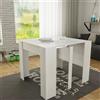 Arreditaly Tavolo Consolle Allungabile New York Plus Fino A 3 Metri, Tavolo 14 Posti Salvaspazio Multiposizione, Design Moderno Ed Elegante, Consolle Per Casa E Ufficio, 78 x 51 x 90 cm, Colore Bianco Frassino...