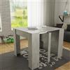 Arreditaly Tavolo Consolle Allungabile New York Fino A 2.37 Metri, Tavolo 10 Posti Salvaspazio Multiposizione, Design Moderno Ed Elegante, Consolle Per Casa E Ufficio, 78 x 51 x 90 cm, Colore Grigio Cemento...