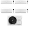 Bosch Climatizzatore Quadri Split Climate 3200i 9+9+9+12 con 5000M 105/4 E Inverter R 32 Wi-Fi Optional Classe A++ ,