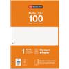 Miquelrius - 100 fogli quadrettati 5 mm, Rigatura a quadretti, Blocchi di fogli A4 di ricambio, Ricarica perforata 4 fori, Arancione