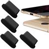 MOELECTRONIX 4 x USB 3.1 tipo C protezione antipolvere adatto per Samsung Galaxy A55 A35 A15 A05 A54 A34 A14 A73 A53 A33 A23 A13 A04s 5G S24 Z Fold Flip 4 5 Note 10 20 cuffie protezione tappo antipolvere C AA Nero