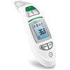 medisana TM 750 digitale 6in1 termometro clinico Termometro auricolare per neonati, bambini e adulti, termometro frontale con allarme visivo di febbre, funzione di memoria e misurazione di liquidi
