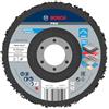 Bosch 1x Disco per pulitura PRO N377 piccole, foro 22,23 mm (per Lamiere di acciaio, Acciaio, Ø 115 mm, Grano, Professional Accessorio Smerigliatrice angolare piccola)