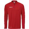 uhlsport Score 1/4 Zip Top, Maglietta a Maniche Lunghe per Bambini, Rosso/Bianco, 152