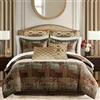 CROSCILL Set copripiumino king size, in ciniglia jacquard patchwork, in microfibra twill, per letto king size, copripiumino oversize per letto king size, 2 federe e copriletto, galleria, king size,