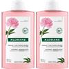 KLORANE Shampoo alla Peonia BIO 2x400 ml