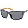 Timberland TBA9273 Occhiali da Sole Uomo, Occhiali da Sole Casual Leggeri, Forma Lente Rettangolare, Lenti Polarizzate Fumo, Nero Lucido