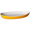Omada Design Vassoio da Portata in Plastica Bicolore, 28x17x5 cm, Resistente, lavabile in lavastoviglie, Made in Italy, linea Trendy, Giallo