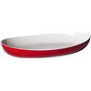 Omada Design Vassoio da Portata in Plastica Bicolore, 28x17x5 cm, Resistente, lavabile in lavastoviglie, Made in Italy, linea Trendy, Rosso