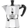BIALETTI CAFFETTIERA 2 TAZZE E MOKA EXPRESS CON MANICO ANTI-SCOTTATURA NON ADATTA A INDUZIONE 60ML ALLUMINIO COD 1168