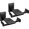 mywall HB5L HB 5L Staffa da parete per altoparlante inclinabile regolabile+girevole senza attrezzi 25kg Nero 1 paio