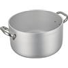 Pentole Agnelli ALMR110428 Casseruola Cilindrica Alta Radiante, Argento, 28 cm, 1 Pezzo