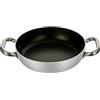 Baldassare Agnelli Pentole Agnelli ALSA110S20 Platinum Tegame in Alluminio, con 2 Manici in Acciaio Inossidabile, 20 cm, Argento