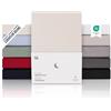Blumtal Lenzuolo con Angoli una piazza e mezza 120x200 topper in Cotone 150g/m² - Lenzuola letto con Angoli topper - Lenzuolo Sotto con Angoli - Lenzuolo Angoli - altezza materasso 10 cm - in avorio