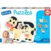 Educa - Puzzle Progressivo Animali Fattoria | 5in1 Baby Puzzle Progressivo 3/4/5 pezzi | Fattoria, Bambini | dai 2 anni (17574)