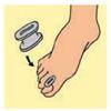 DIVARICATORE PER DITA DEI PIEDI GEL TOE SEPARATOR M