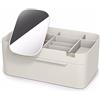 Joseph Joseph - Viva, organizer di grandi dimensioni per cosmetici, con specchio rimovibile, cassetto di bellezza smontabile per una facile pulizia - Colore: bianco sporco (Shell)