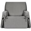Eysa copridivano con lacci antimacchia 1 posto colore grigio design Genna