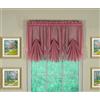 Today's Curtain Emelia Original - Inserto a ventaglio in voile, colore: Malva, 76,2 x 101,6 cm (lunghezza x larghezza)