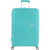 American Tourister Soundbox - Spinner L Vio espanso, 77 cm, 97/97/110 L, Blu (Poolside Blue)