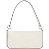 Calvin Klein Donna Borsa a Spalla Sculpted Shoulder Pouch in Pelle Sintetica, Avorio (Birch), Taglia Unica