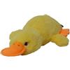 JACK AND VANILLA, Anatra Morbida con Squeeker per Cani e Gatti, Giocattolo in Tessuto Morbido e Resistente, Stimola il Gioco, 18 cm, Giallo, per Tutte le Razze