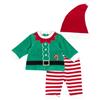 Chicco Outfit Di Natale In Ciniglia, Completo Con Cardigan E Pantaloni Lunghi Unisex - Bimbi 0-24, Rosso (3), 9 mesi