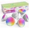 GY Lampadina WiFi Smart LED MR16, 5W lampadine a GU5.3 casa intelligente 380LM,Multicolore RGBCW dimmerabile bulbo, applicazione di controllo 2700k-6500k, Compatibile con Alexa/Google home, 6 pezzi