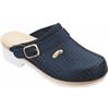 DR.SCHOLL'S DIV.FOOTWEAR Scholl Clog Supercomfort Ciabatta Unisex in Pelle Colore Blu Taglia 42