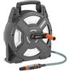 Gardena Acquabox da Terrazzo Gardena City Gardening 10 M: Avvolgitubo con Tubo da 10 M, Manovella a Scomparsa e Maniglia, Ingombro Ridotto (18400-20)