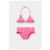 Tezenis Bikini Triangolo Applicazione Patch Bimba Bambina Rosa