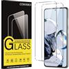 Coiwxmoi 2 Pezzi Vetro Temperato per Xiaomi 12T / Xiaomi 12T Pro 5G 6,67, Ultra Trasparente, Ultra Resistente, Durezza 9H, Senza Bolle, Anti Graffio Pellicola Prottetiva per Xiaomi 12T 5G