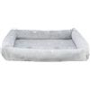 TRIXIE Cuccia per Cani Nando 90 × 75 cm in Grigio Chiaro - Cuscino per Cani con Morbida Imbottitura in Schiuma - Cesta per Cani di Taglia Media - Antiscivolo - 37856