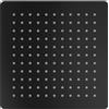 Parama Soffione doccia quadrato ultraslim 20x20 cm orientabile nero opaco