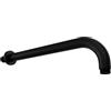Parama Braccio doccia tondo in ottone nero opaco 40 cm