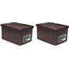 Stefanplast SCATOLA ELEGANCE MULTIU M CHIUSA MOKA (Confezione da 2)