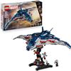 LEGO Marvel Quinjet Avengers: Age of Ultron - Aereo Giocattolo dei Supereroi con Moto e 5 Minifigure tra cui Iron Man, Black Widow e Ultron - Regalo per Bambini da 12 Anni in su e Fan Adulti - 76325