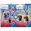 Ravensburger 20673 5 Multipack Memory e Puzzle di Frozen 2, Puzzle e Gioco per Bambini, Età Raccomandata 4+